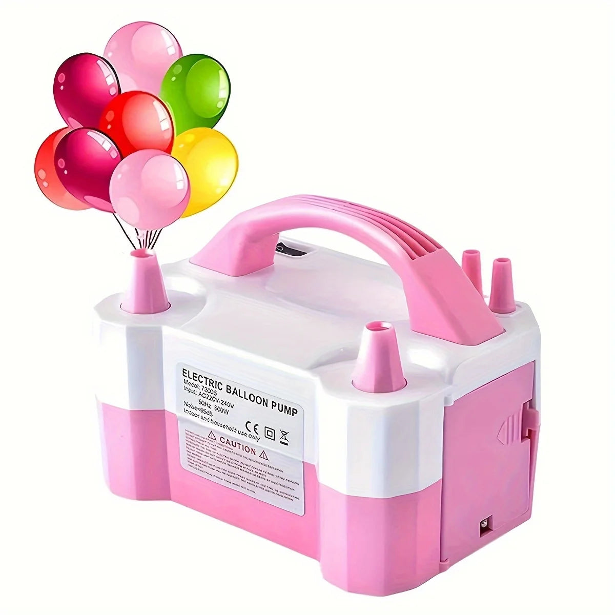 1pc - Electric balloon pump, balloon blowing machine, inflation pump, double hole automatic inflation machine, balloon filling m