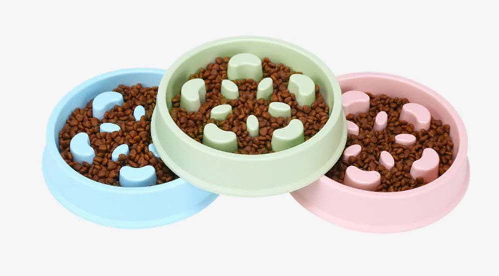 Pet Slow Food Bowl Small Dog Choke-proof Bowl Non-slip Slow Food Feeder Dog Rice Bowl Pet Supplies Available for Cats and Dogs
