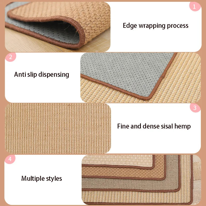 Cat Scratch Sisal Protect Mat Cat Scratch for Sharpen Nails Scraper Cats Tree Cat scratching post Sofa Mats Furniture Protector