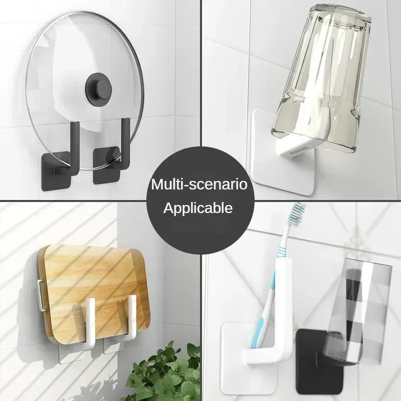 1PC Cap Holder Hat Rack for Baseball Caps Adhesive Hat Hooks Wall Cap Hanger Kitchen Storage Rack Organizer Door Closet Hook