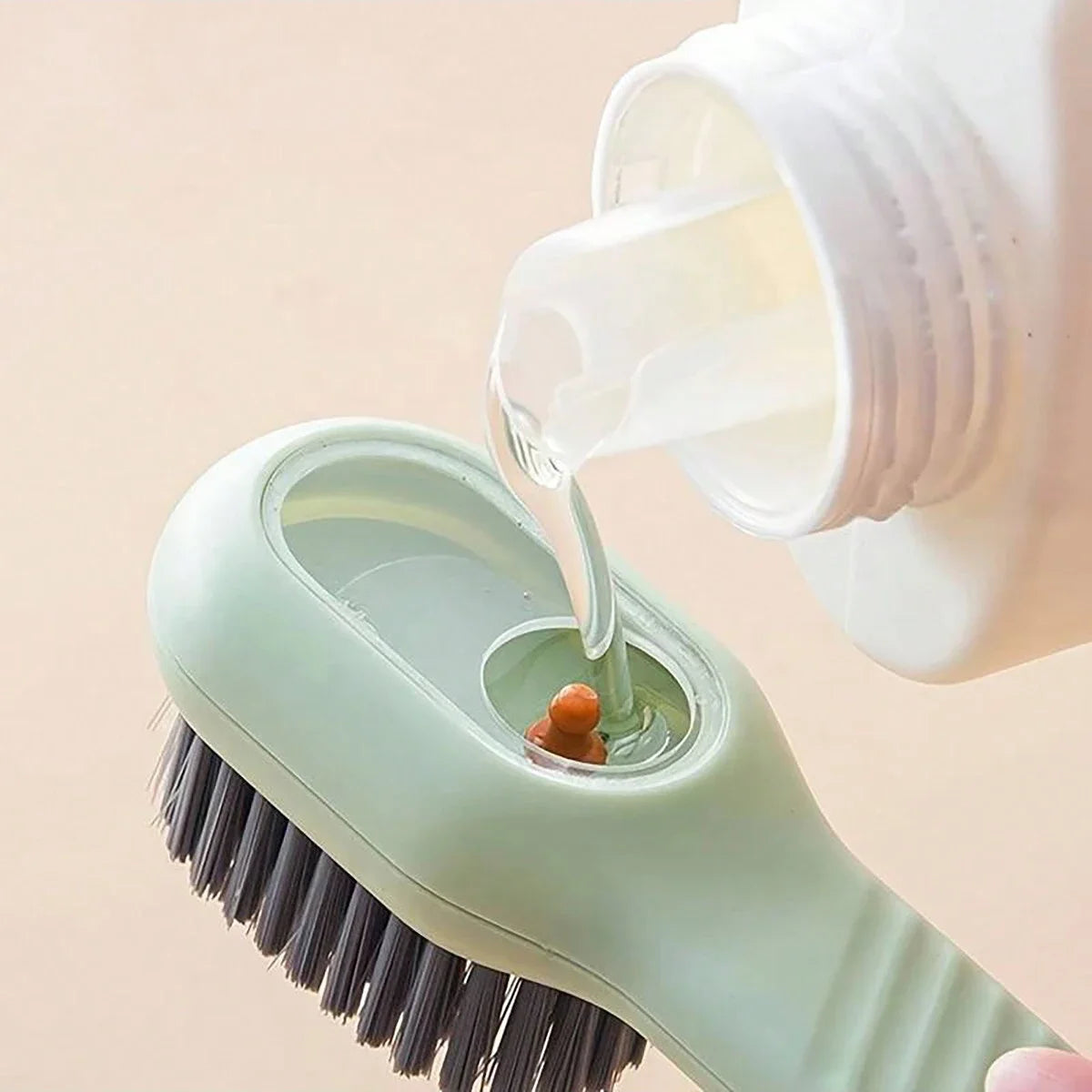1pc soft wool shoe tools, multi-functional shoe brush, pressure cleaning brush, long handle shoe brush