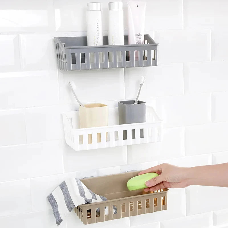 Bathroom storage rack Bathroom adhesive storage rack Hook Home corner shower rack Storage rack Bathroom accessories