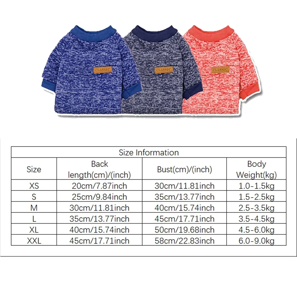 Dog Sweaters for Small Medium Dogs Cats Clothes Winter Warm Pet Turtleneck Chihuahua Vest Soft Yorkie Coat Teddy Jacket Sweaters