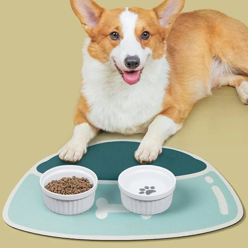 High quality pet cat and dog feeding diatom mud mats feeding splash-proof mats absorbent quick-drying household carpet mats