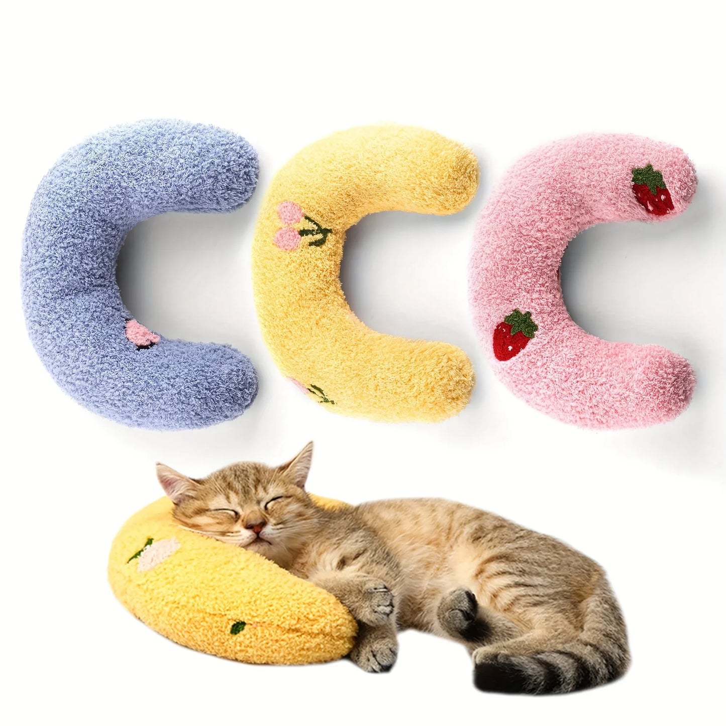 Pet Pillow Deep Sleep U-shaped Pillow Cat Special Small Pillow Cat Mat Soft Small Blanket Dog Small Pillow Dog Special Pillow