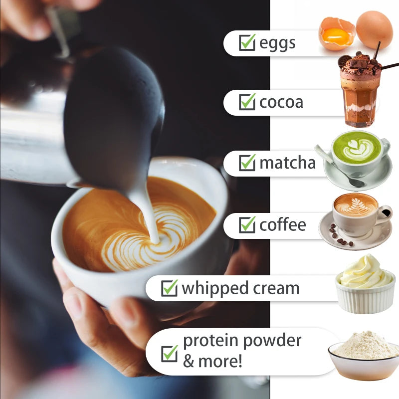 Powerful Electric Milk Frother