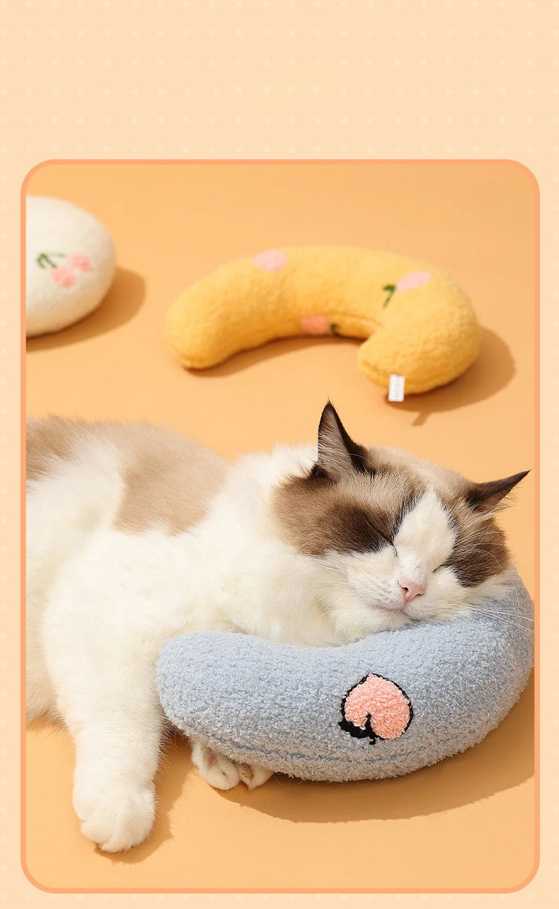 Cat and Dog Sleeping Pillows Puppy Kitten Special U Shape Fashion Pet Pillow Teddy Bear Pomeranian Small Dogs Mat Sofa Supplies