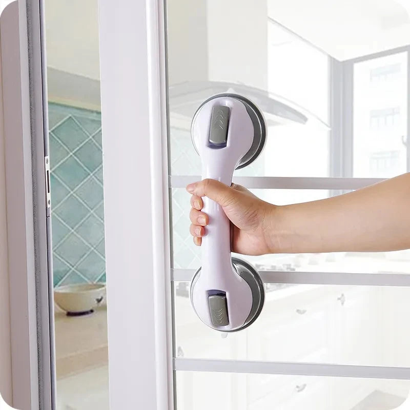 Shower Handle Safety Helping Handle Anti Slip Support Toilet Bathroom Safe Grab Bar Vacuum Sucker Suction Cup Handrail