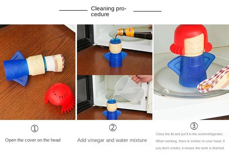 Angry Mama Oven Steam Microwave Cleaner Easily Cleans Microwave Oven Steam Cleaner Appliances Microwave Fridge Cleaning