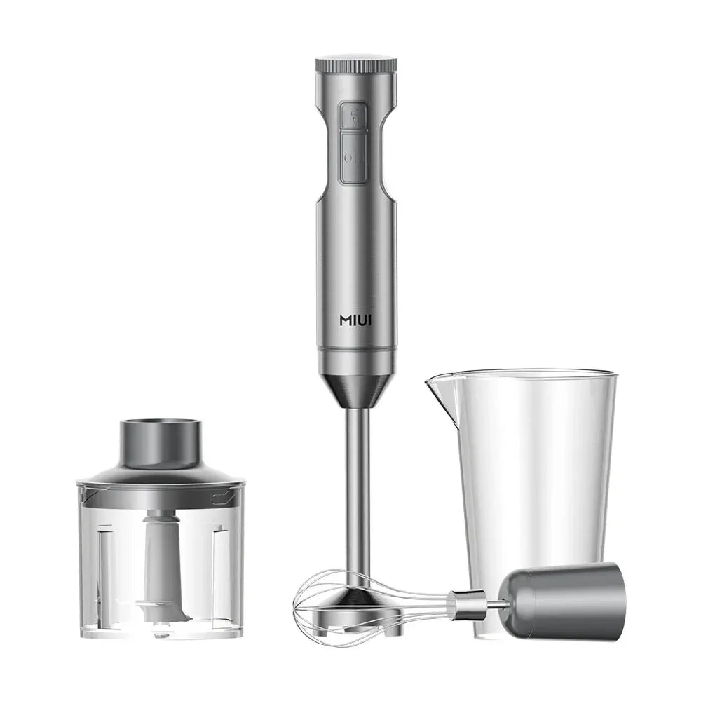 MIUI Hand Immersion Blender 1000W Powerful 4-in-1,Stainless Steel Stick Food Mixer