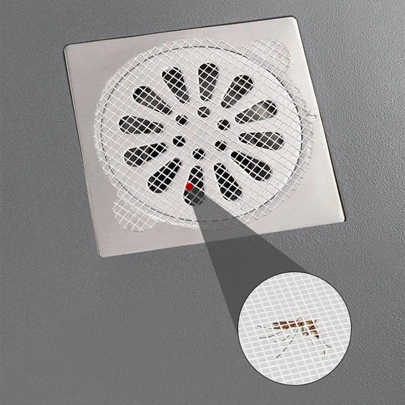 Anti-blocking Filter Screen Disposable Floor Drain Sticker Hair Catcher Drain Stopper Cover Kitchen Bathroom Accessories