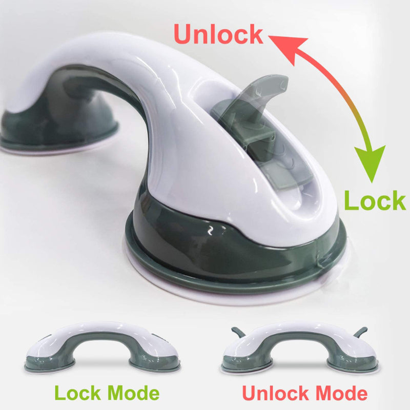 Shower Handle Safety Helping Handle Anti Slip Support Toilet Bathroom Safe Grab Bar Vacuum Sucker Suction Cup Handrail