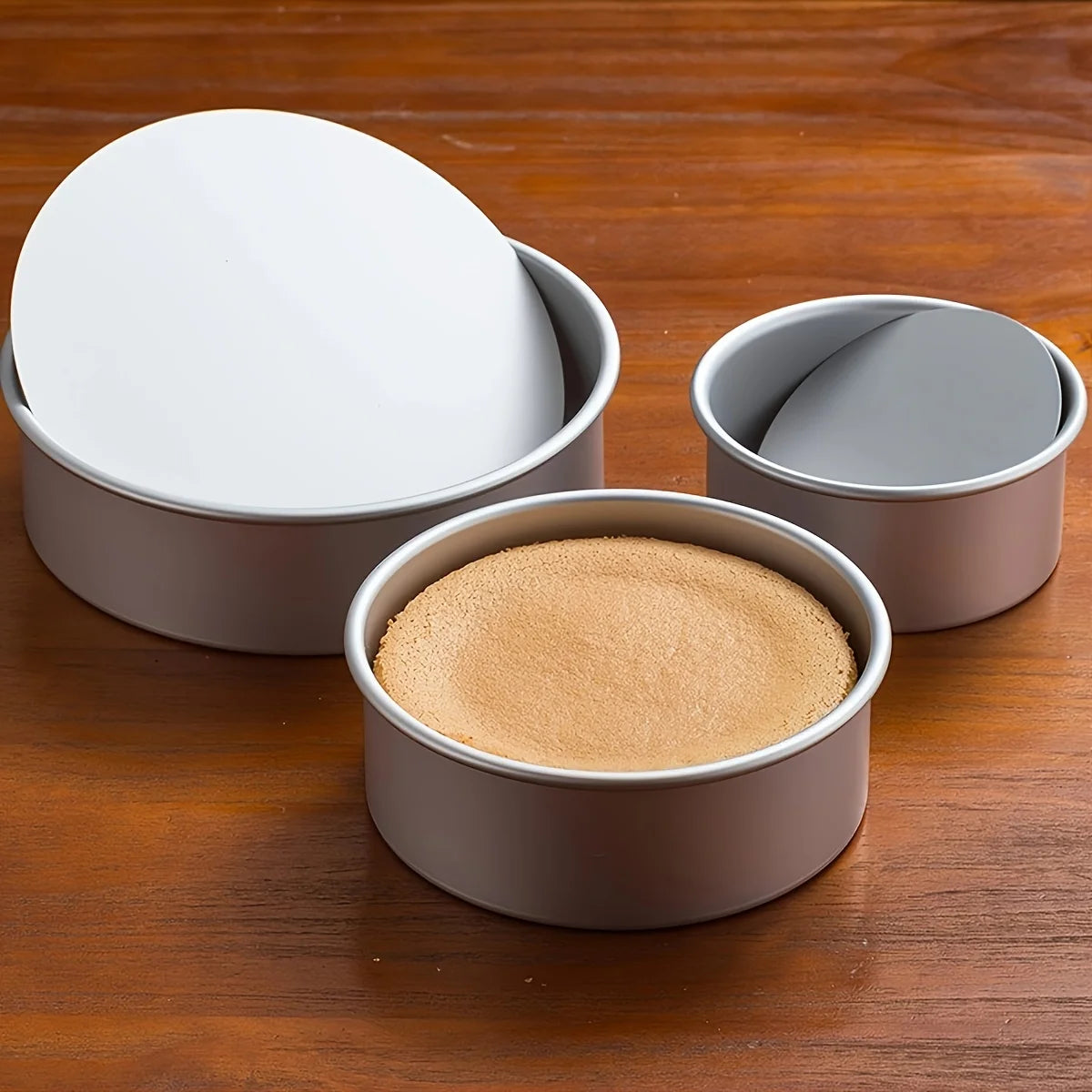 1pc-6 Inch Removable Bottom Cake Pans Round Heart Square Cake Mold Non-Stick Baking Pans