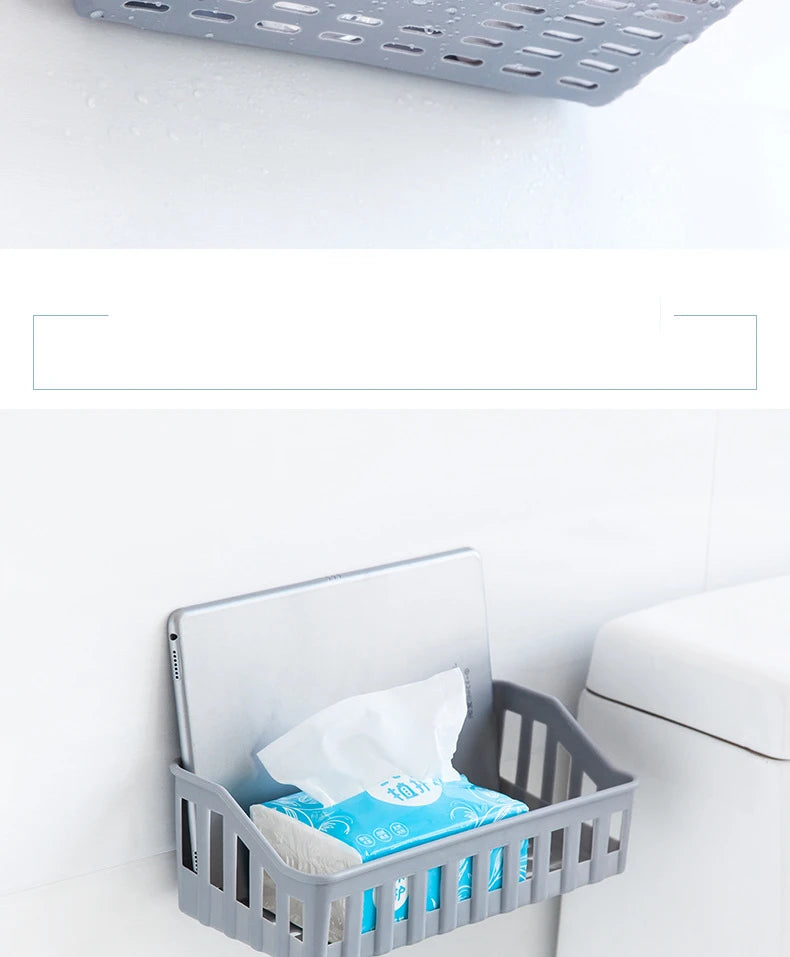 Bathroom storage rack Bathroom adhesive storage rack Hook Home corner shower rack Storage rack Bathroom accessories
