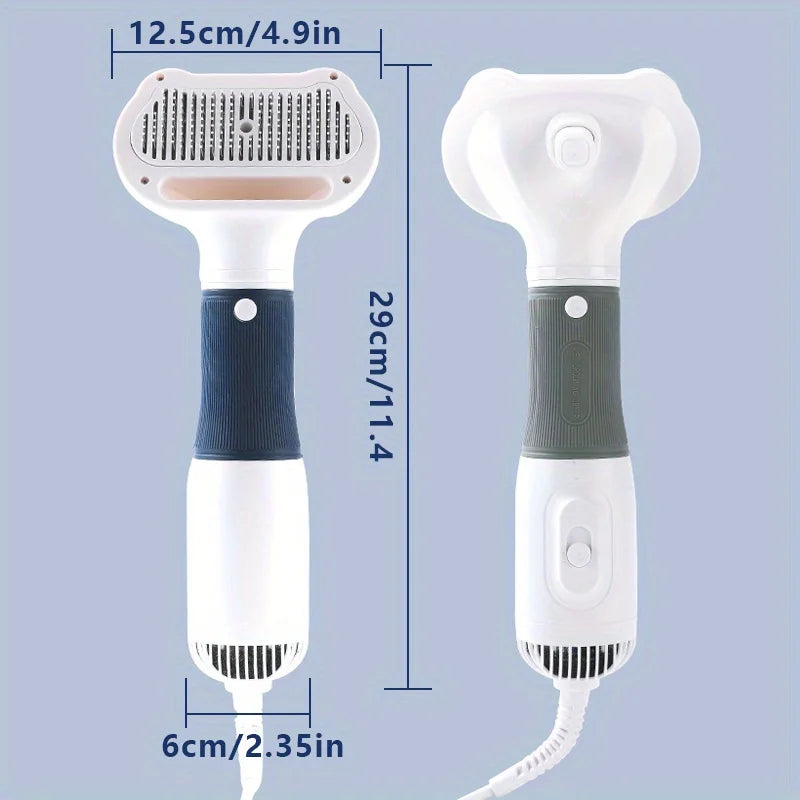 Quiet Pet Grooming Dryer With Comb Brush For Grooming Dogs Cats And Kittens-Fast Drying And Gentle On Fur