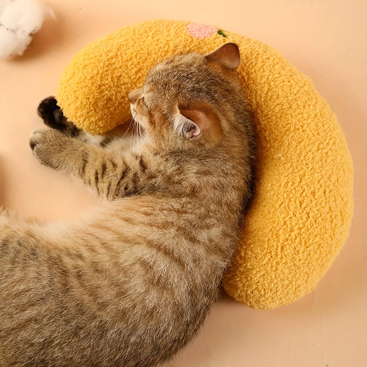 Pet Pillow Deep Sleep U-shaped Pillow Cat Special Small Pillow Cat Mat Soft Small Blanket Dog Small Pillow Dog Special Pillow