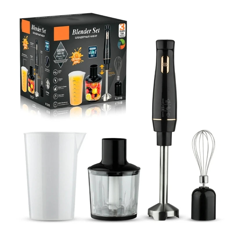 Stainless Steel 800W Immersion Hand Stick Blender