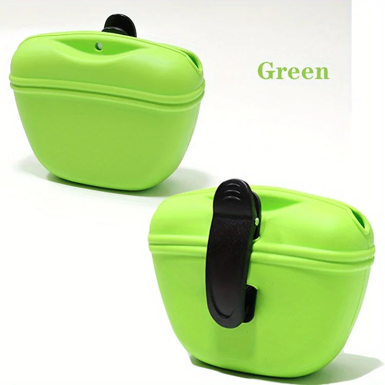 Pet Supplies Silicone Dog Food Bag Outdoor Training Dog Training Waist Bag Waterproof Dog Snack Training Bag