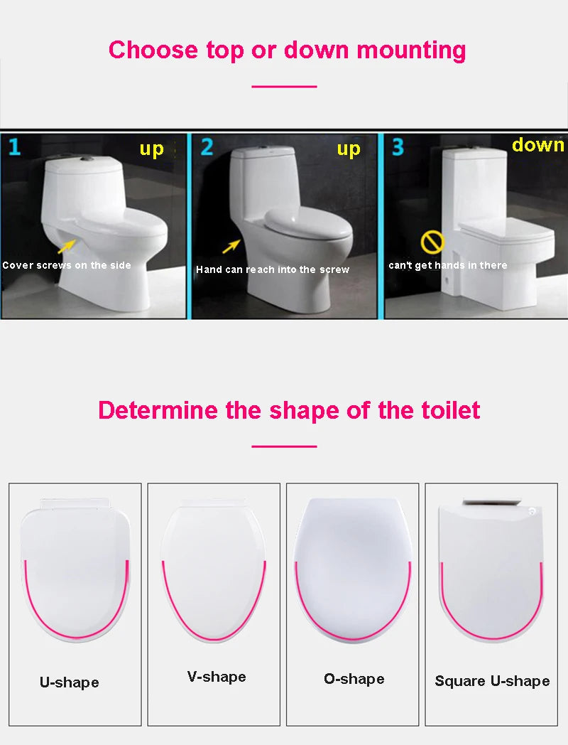 Double Layer Toilet Seat with Built in Potty Training Seat Cover Slow Close Fits Both Adult And Child 변기뚜껑