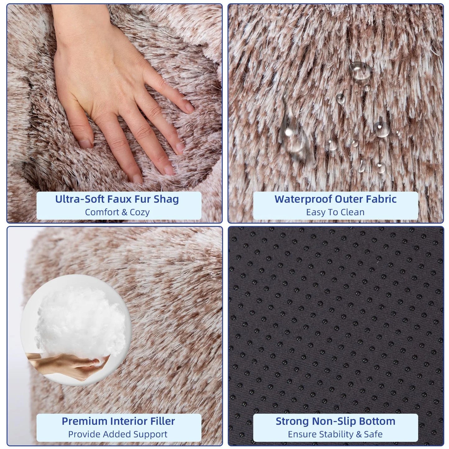 Round Cat Beds House Soft Long Plush Best Pet Dog Bed For Dogs Basket Pet Products Cushion Cat Bed Cat Mat Animals Sleeping Sofa
