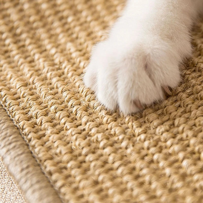 Couch Cat Scratch Guards Mat Hook and Loop Fastener Cat Scraper for Cats Tree Cat Scratcher Sisal Sofa Mats Furniture Protector