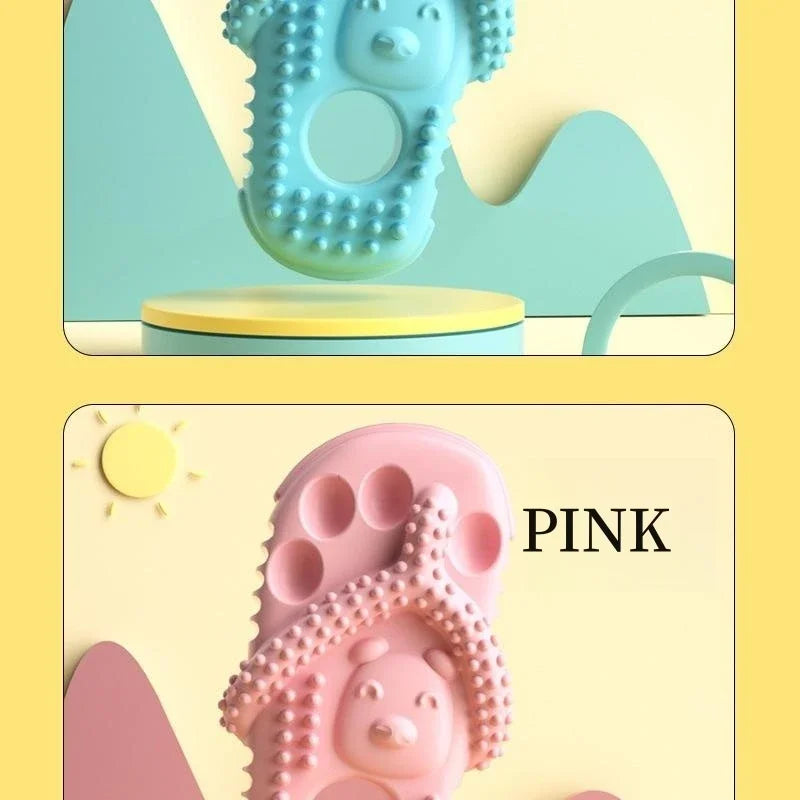 Dog Bite Slippers Toys Pets Biting Cats Dogs Protruding Points Grinding Cleaning Teeth TPR Voice Toys Food Clip Pet Toy Supplies