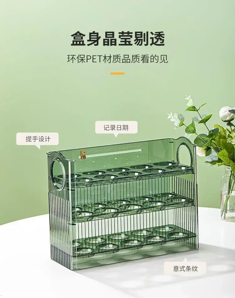 Egg Storage Box Refrigerator Organizer Food Containers Egg Fresh-keeping Case Holder Tray Dispenser Kitchen Storage Boxes