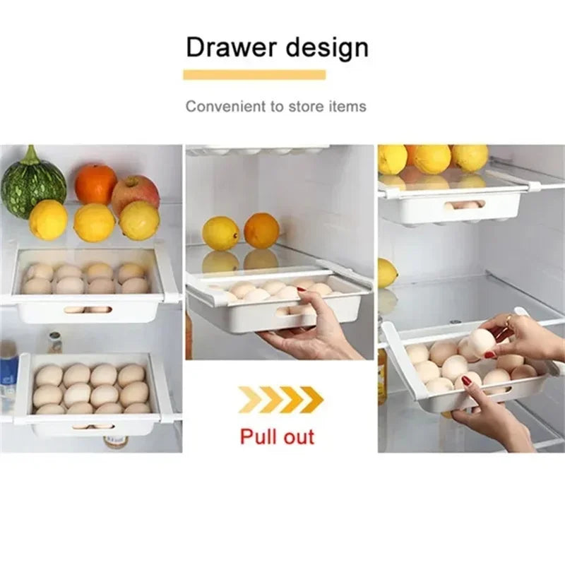 Egg Storage Box Refrigerator Organizer Food Containers Egg Fresh-keeping Case Holder Tray Dispenser Kitchen Storage Boxes