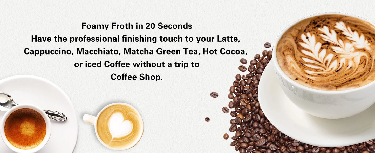 Powerful Electric Milk Frother