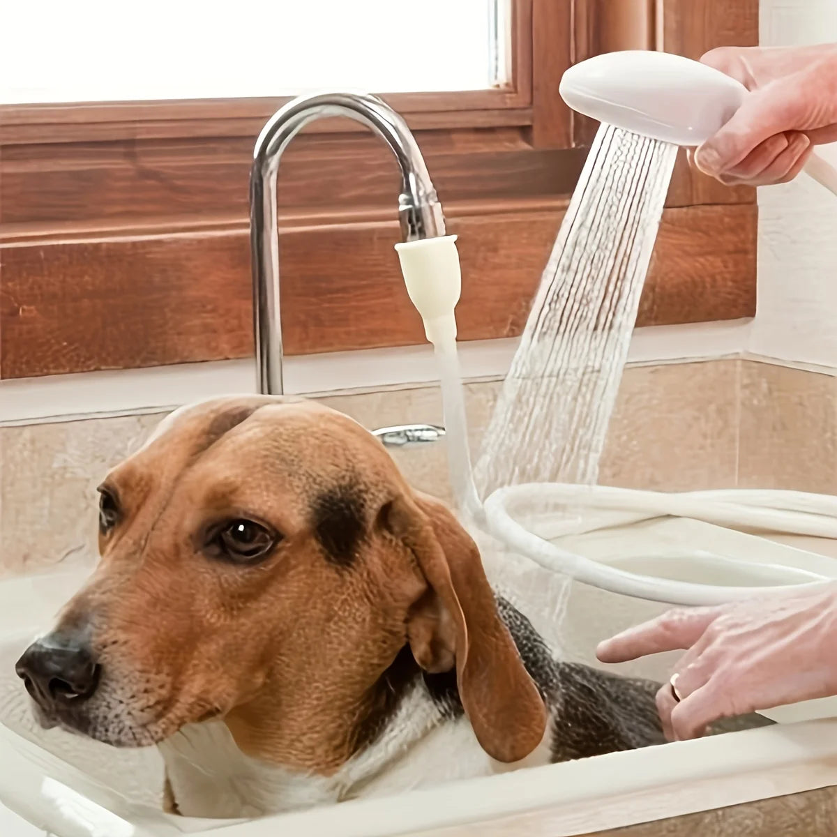 Pet Shower Multifunctional Simple Plug-in PetCleaning and Grooming ToolCat and Dog Bath Quick-Connect Nozzle Cleaning Supplies