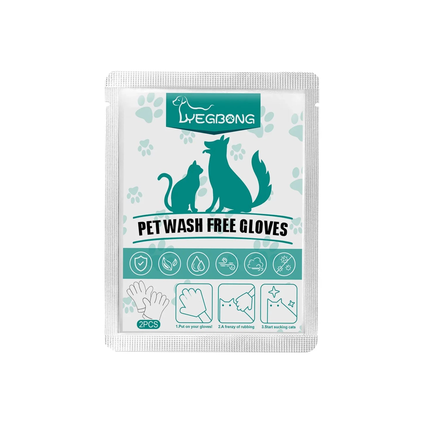 Pet leave-in cleaning gloves Dog bath deodorant deodorant Cat Clean dry cleaning gloves