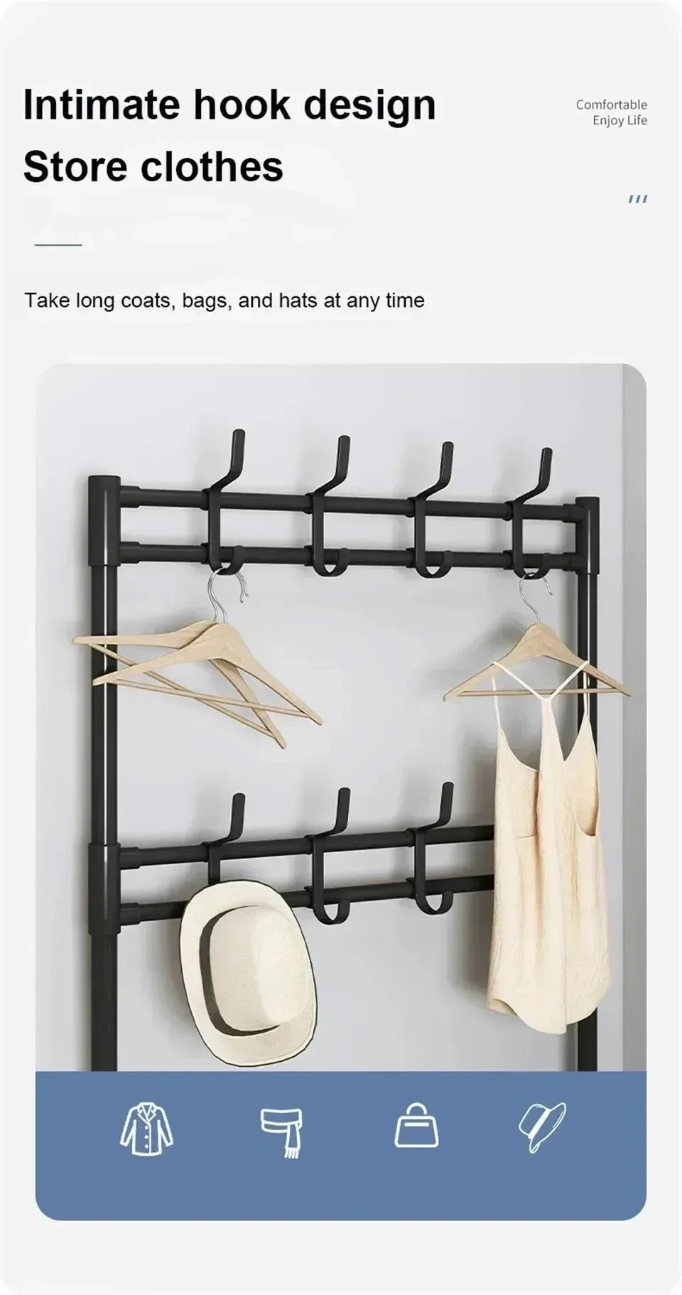 Shoe Multi-ayer Rack DIY Organizer Clothes Storage Load-bearing Organizer Hat Hanger Household Shoes Multifunctional Shoe Rack