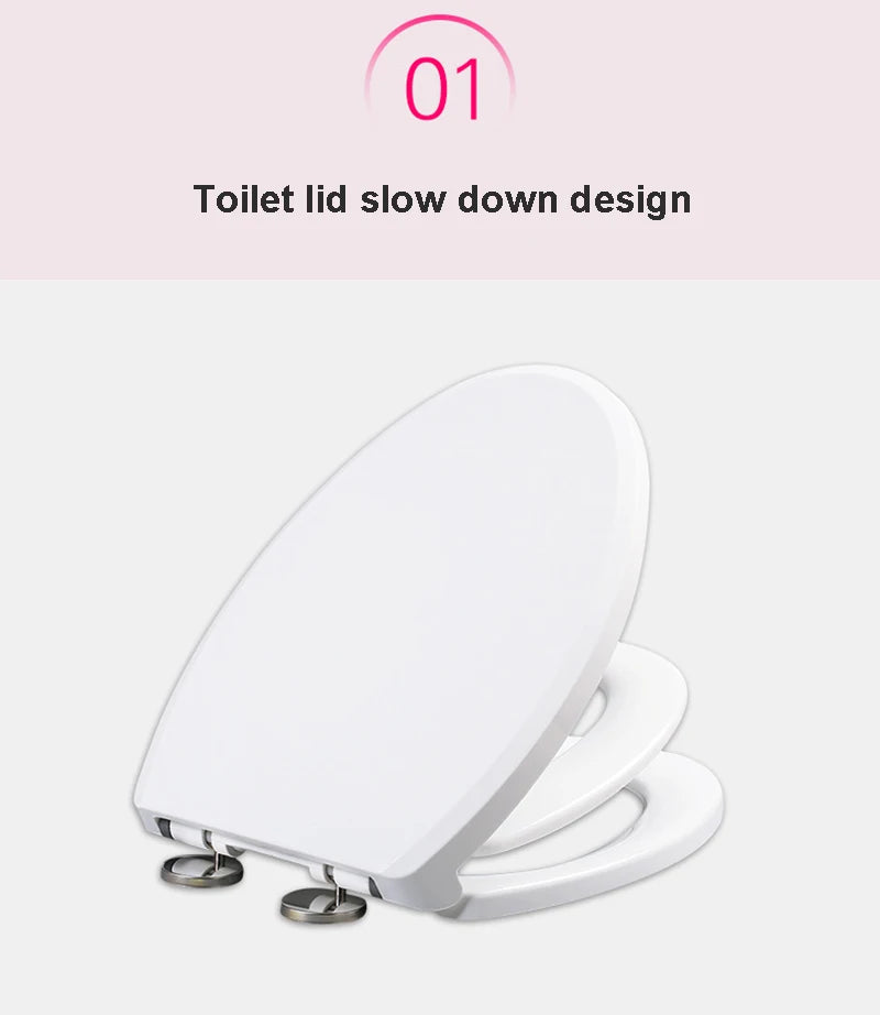 Double Layer Toilet Seat with Built in Potty Training Seat Cover Slow Close Fits Both Adult And Child 변기뚜껑