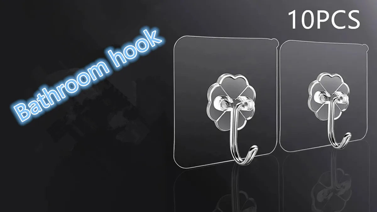 Transparent Stainless Steel Strong Self Adhesive Hook