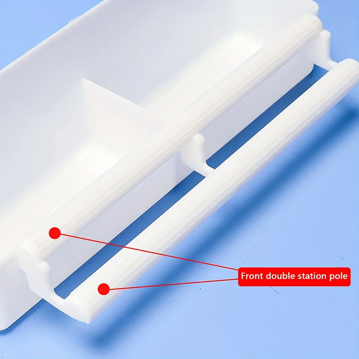Double grid stand bird feeding trough parrot feeder