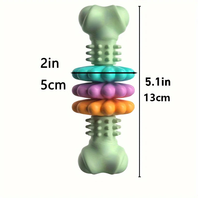 New Pet Toys Dog Toys TPR Bone-shaped Fleshy Chewing and Chewing Teething Toy Set Dog Boring Teething Cat Decompression Toys