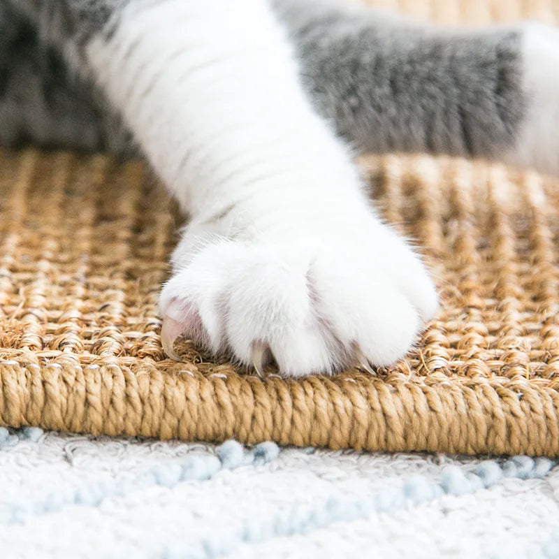 Couch Cat Scratch Guards Mat Hook and Loop Fastener Cat Scraper for Cats Tree Cat Scratcher Sisal Sofa Mats Furniture Protector