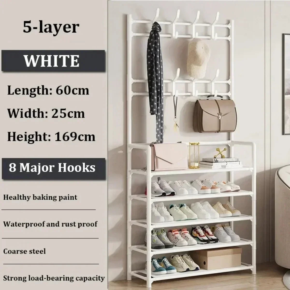 Shoe Multi-ayer Rack DIY Organizer Clothes Storage Load-bearing Organizer Hat Hanger Household Shoes Multifunctional Shoe Rack