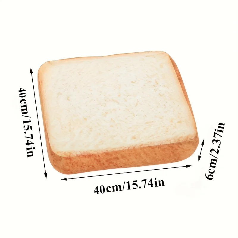 1Pcs Cat Pet Mat Simulation Sliced Bread Pillow Cushion Pet Plush Toy Toast Plush Pillow
