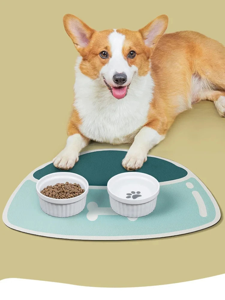 High quality pet cat and dog feeding diatom mud mats feeding splash-proof mats absorbent quick-drying household carpet mats