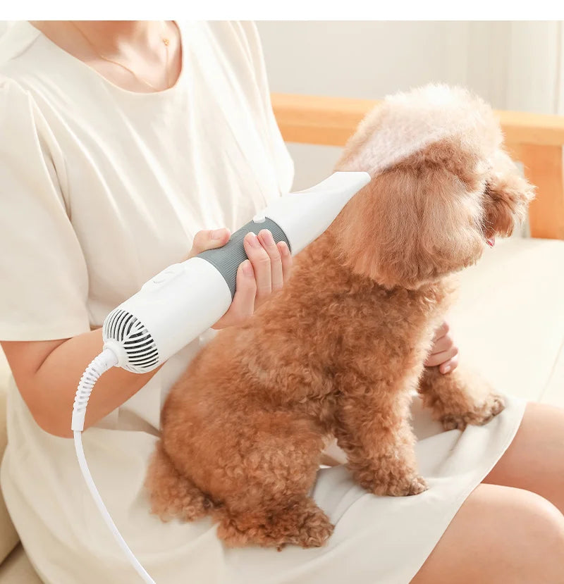 Quiet Pet Grooming Dryer With Comb Brush For Grooming Dogs Cats And Kittens-Fast Drying And Gentle On Fur