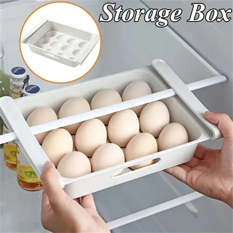 Egg Storage Box Refrigerator Organizer Food Containers Egg Fresh-keeping Case Holder Tray Dispenser Kitchen Storage Boxes