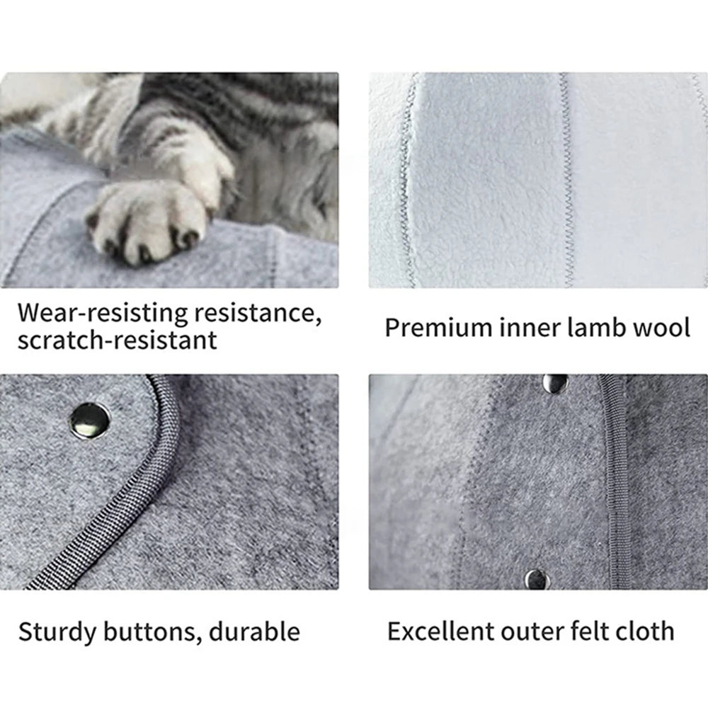 1pcs Pet Spherical Foldable Multiplayability Cat Toy Bed Interactive Cat Tunnel Toy Dual-Use Indoor Toy Cat House Kitten Mat