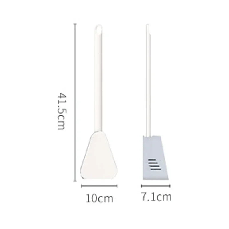 Golf Silicone Toilet Brushes With Holder Set Long Handled Toilet Cleaning Brush Black Modern Hygienic Bathroom Accessories