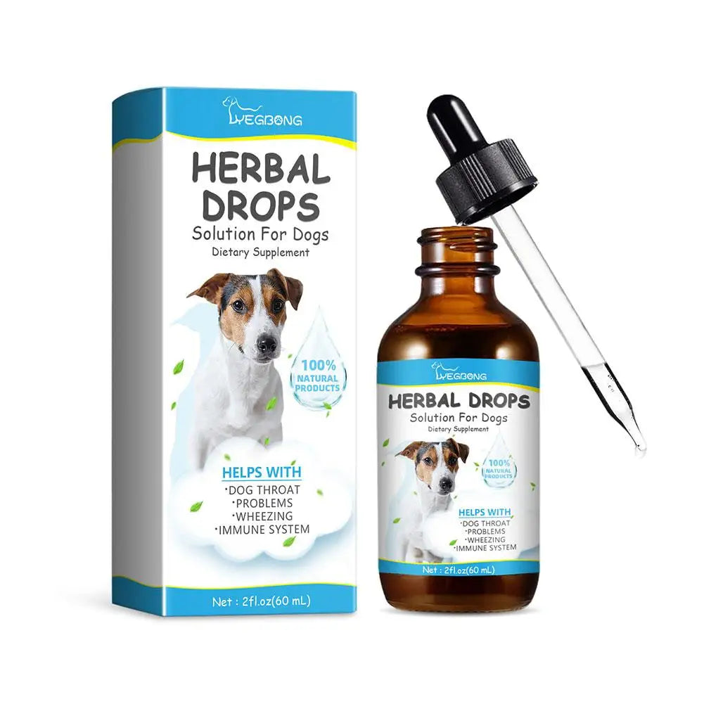 Dog Cough Drop Wet Medicine Sore Throat Soother Sneezing Cough Relief Anti Inflammation Itching Relief Natural Pet Cough Liquid