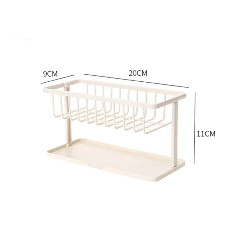 Sink Drain Rack Soap Sponge Toilet Holder Storage Organizer Bathroom Accessories Kitchen Gadget Convenience Shelf