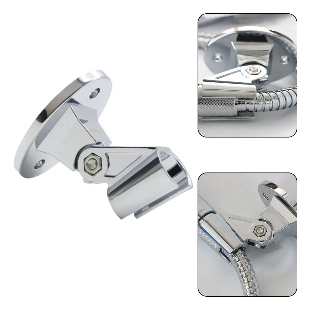 Adjustable Shower Bracket Fixed Base Universal Wall MountedShower Head Holder Handheld Sprayer Fixed Base Support For Bathroom