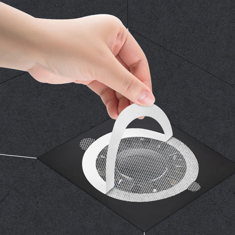 Anti-blocking Filter Screen Disposable Floor Drain Sticker Hair Catcher Drain Stopper Cover Kitchen Bathroom Accessories