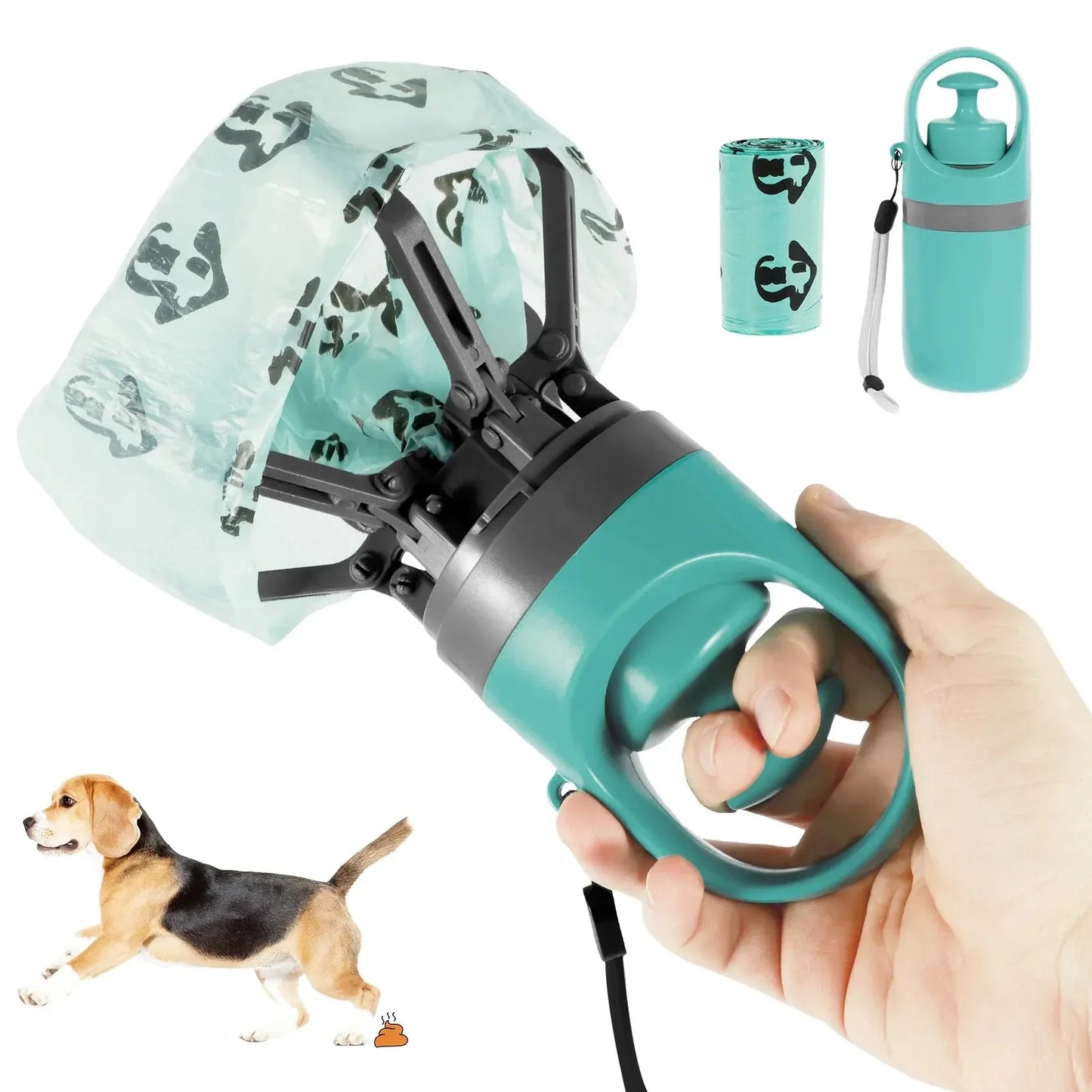 Pet Feces Pickup Dog Walking Portable Excrement Shovel Picker Excrement Garbage Bag Dispenser Dog AccessoriesZero-contact