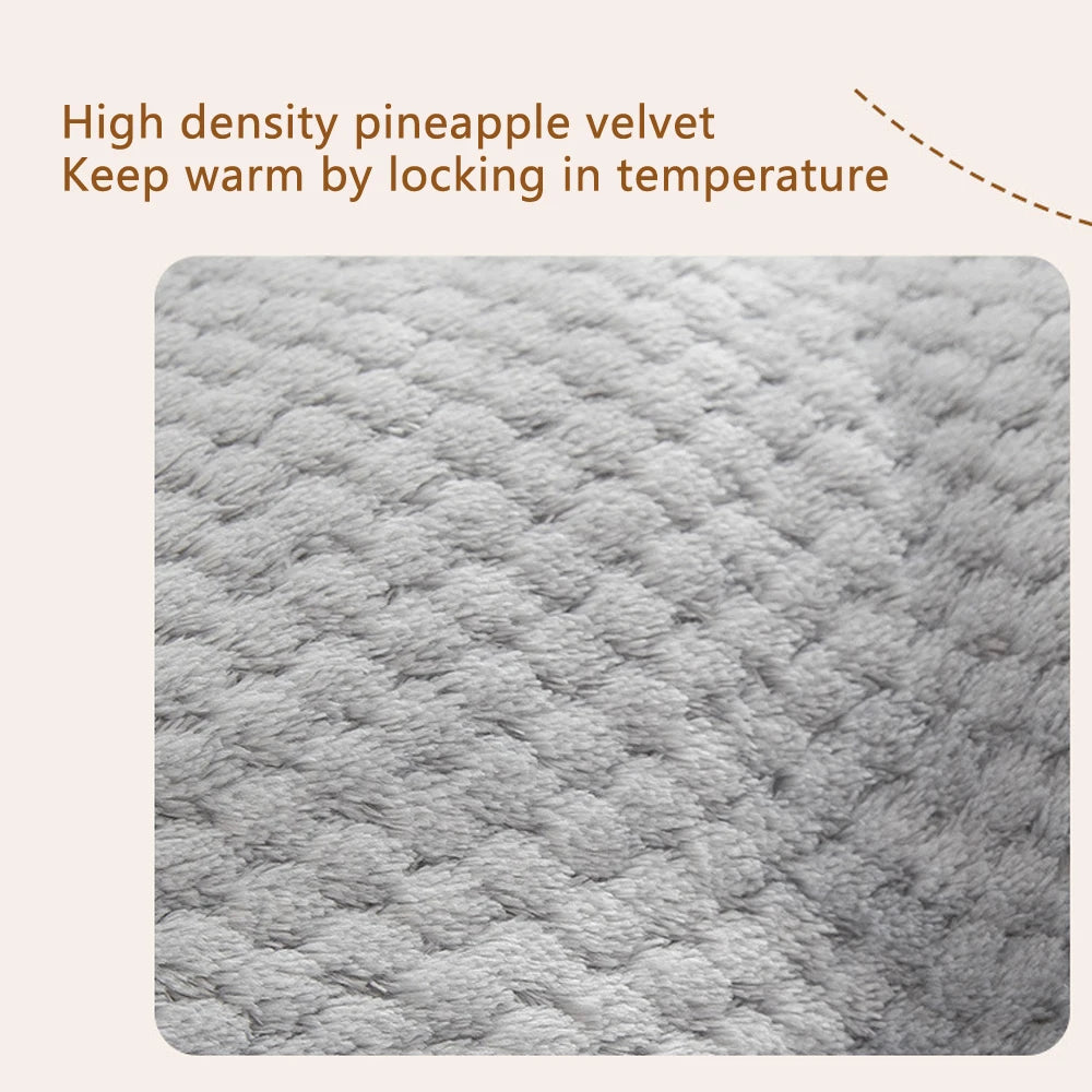 Dog Bed Pet Mat Pet Bed Washable Plush Pet Crate Bed For Dog Anti-Slip Pet Mat Bed For Cat Fluffy Comfy Pet Sleeping Mat